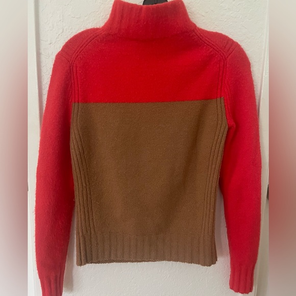J Crew Super Soft Yarn Color Block Sweater - Picture 2 of 4